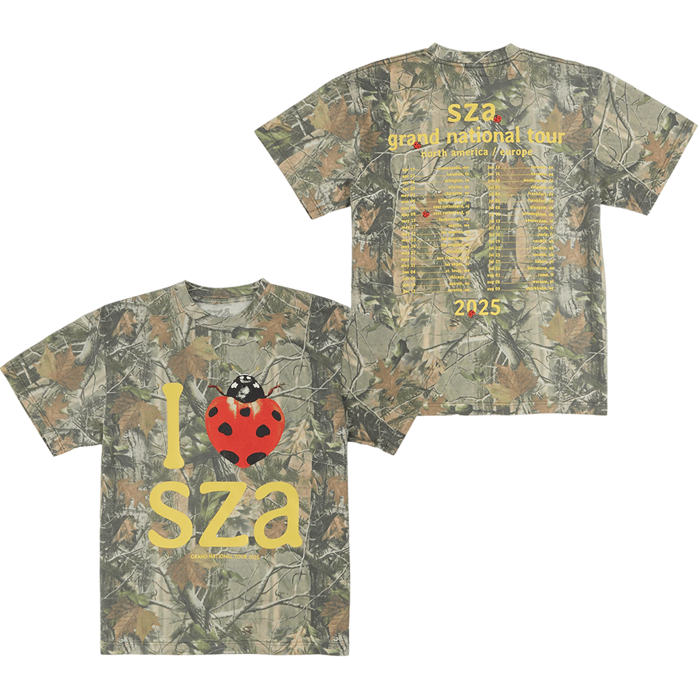 Grand National Tour Merch SZA Camo T-Shirt I Heart SZA Shirt Awesome Father's Day Gifts