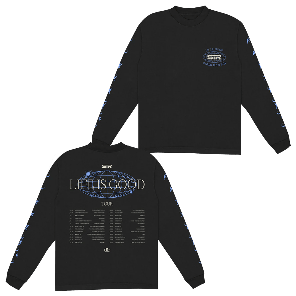 TDE Merch Sir Tour Long Sleeve T-Shirt Top Dawg Entertainment Merch Best Gifts For Dad