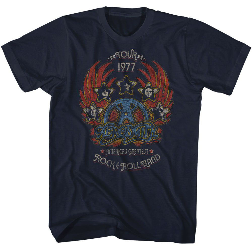 Aerosmith Tour 1977 Distressy T-shirt