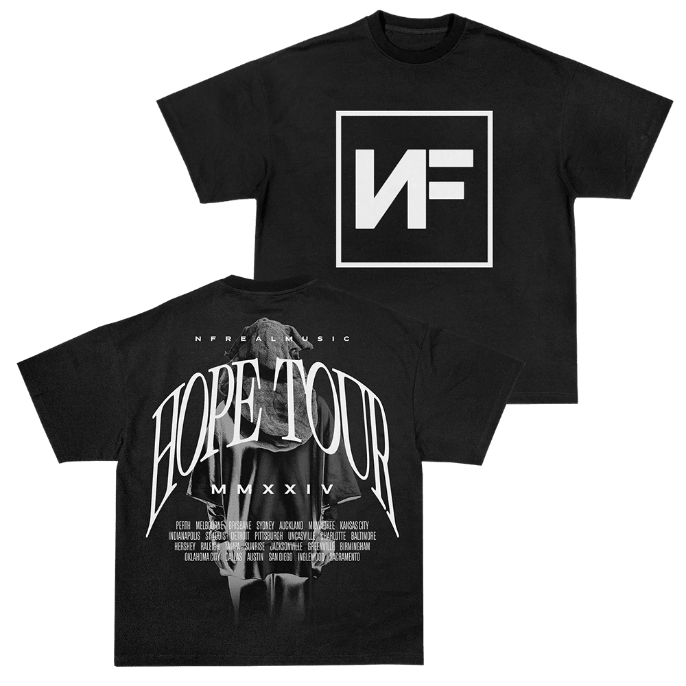 NF Merch Black Box Hope Tour 2024 T-shirt Gifts For Music Fans Anniversary Gift for Men