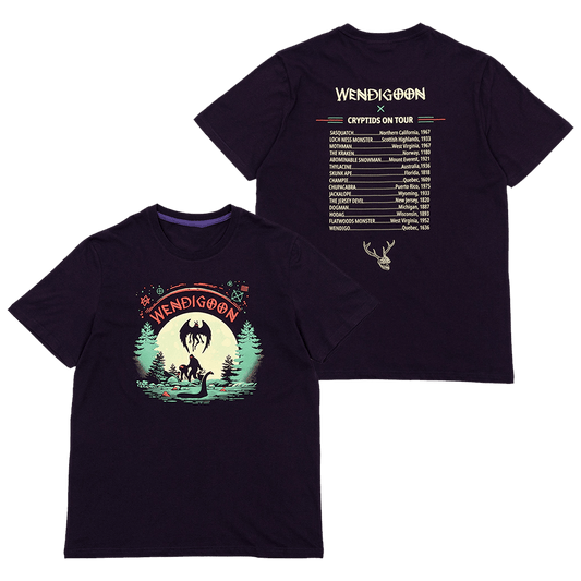 Wendigoon Merch Wendigoon Cryptids On Tour T-Shirt Best Father's Day Gifts