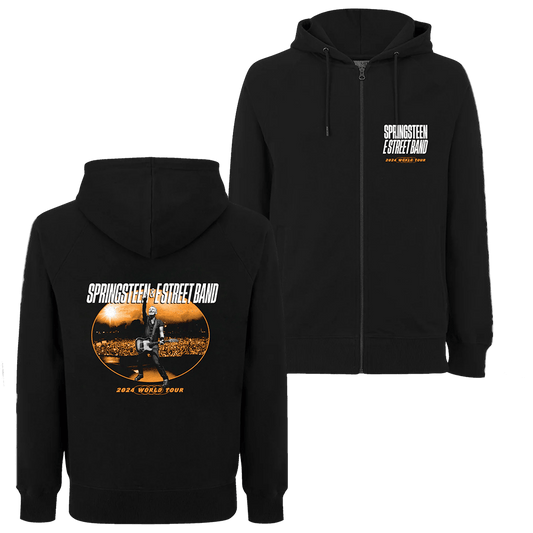 Springsteen And The E Street Band 2024 World Tour Zip Hoodie Bruce Springsteen Merch For Fans