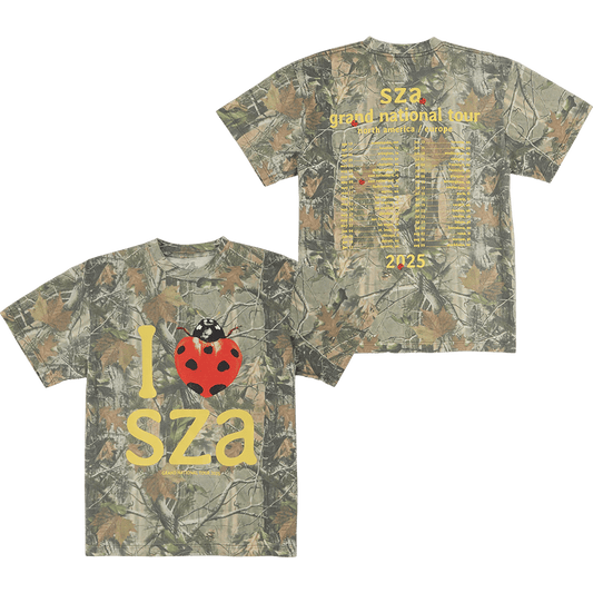 Grand National Tour Merch SZA Camo T-Shirt I Heart SZA Shirt Awesome Father's Day Gifts