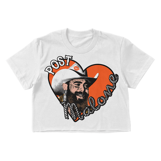 Post Malone Big Ass Stadium Tour Merch Heart Cropped Shirt Post Malone Tour Merch 2025 Wife Gifts