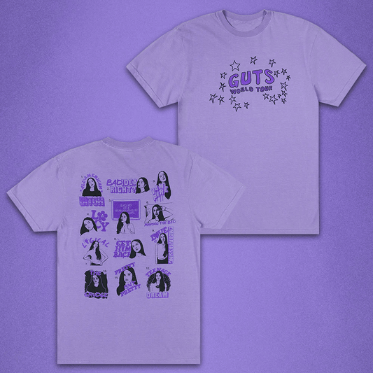 Olivia Rodrigo Merch Guts World Tour T-Shirt Wife Gifts For Music Lovers