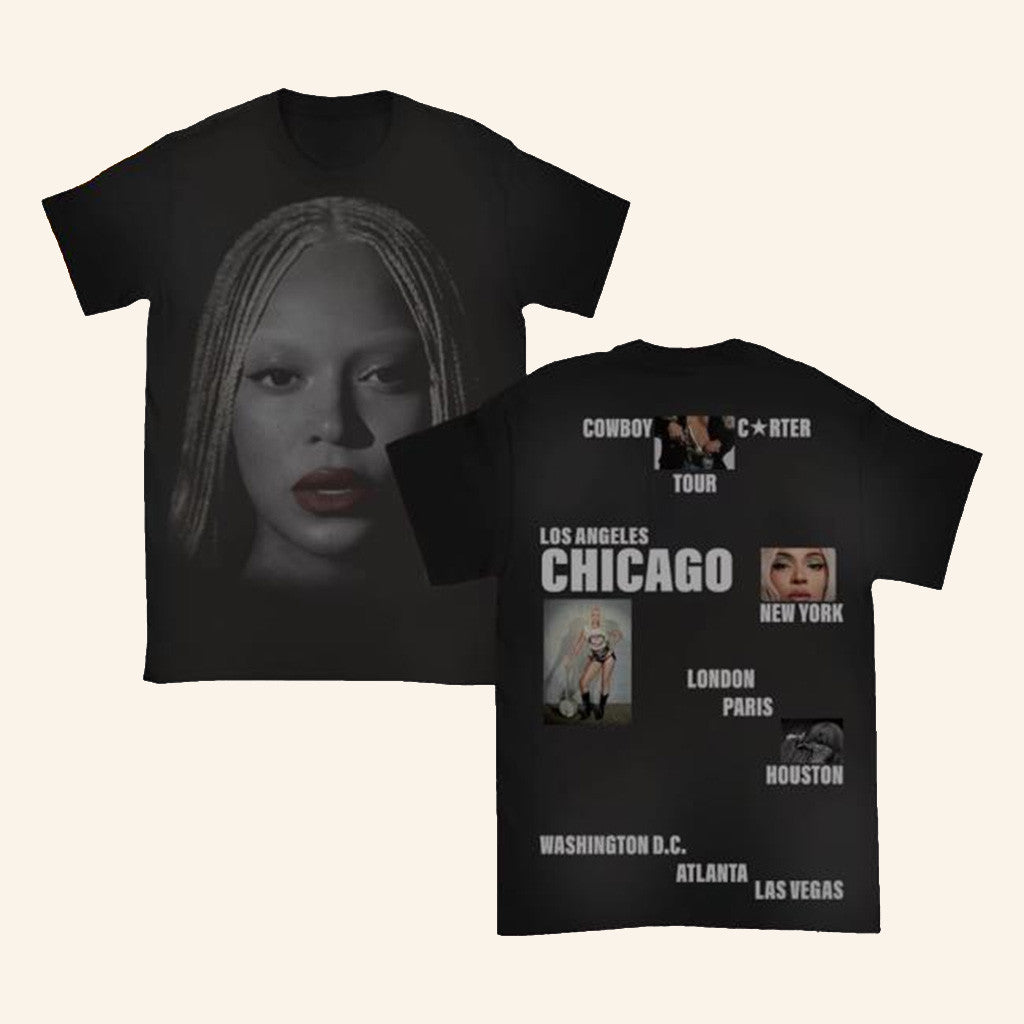 Beyonce Shirt Beyonce Cowboy Carter Tour Merch 2025 The Exclusive Cct Chicago T-Shirt Fans Gifts
