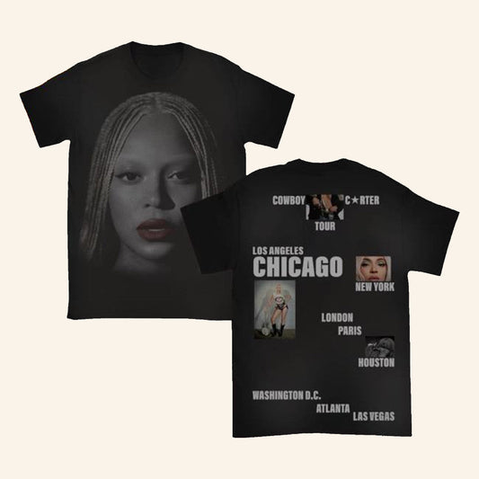 Beyonce Shirt Beyonce Cowboy Carter Tour Merch 2025 The Exclusive Cct Chicago T-Shirt Fans Gifts