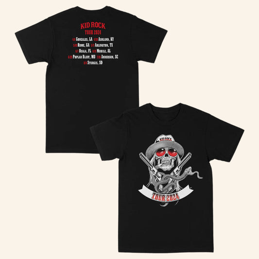 Kid Rock Merch No Snowflakes 2024 Tour T-Shirt Gift Ideas For Music Lovers