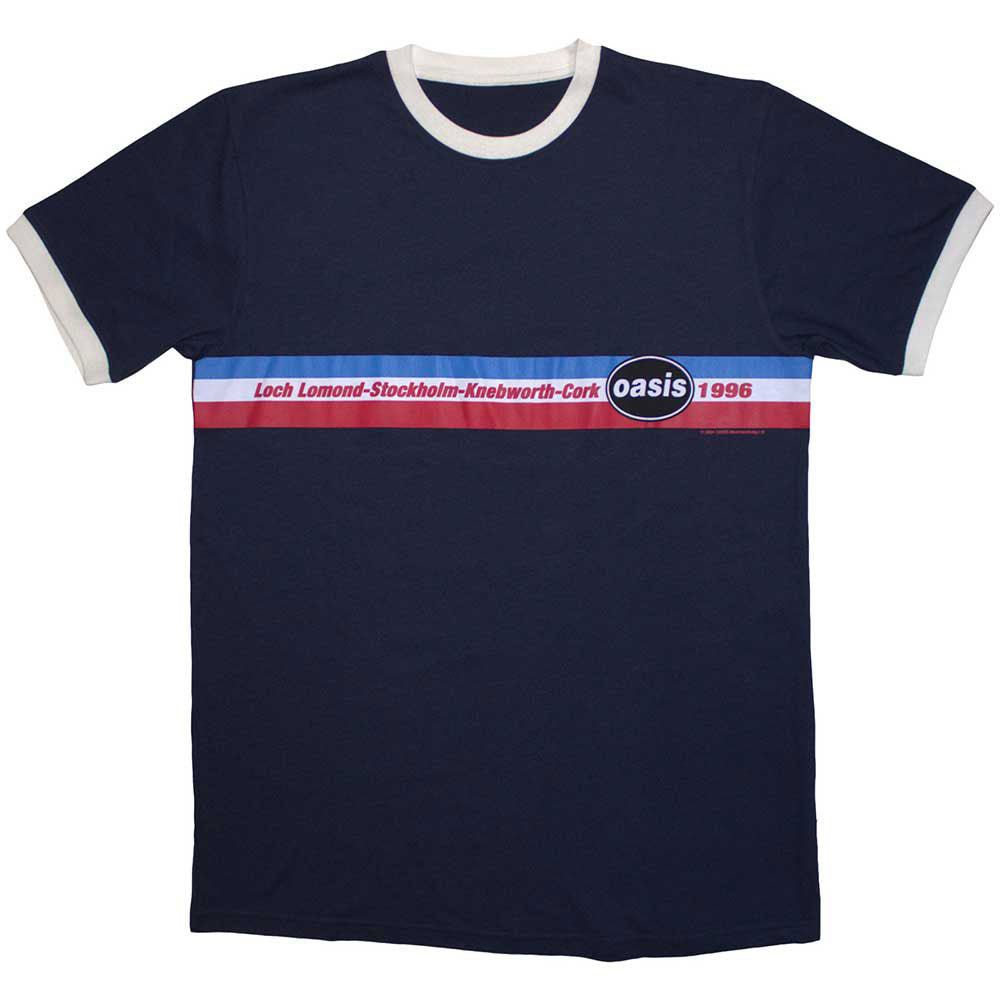 1996 Tour Horizontal Stripes T-shirt Style001