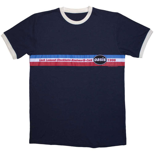 1996 Tour Horizontal Stripes T-shirt Style001