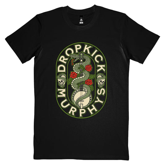 Snake Banjo T-Shirt (Black Marle) - Tour Edition