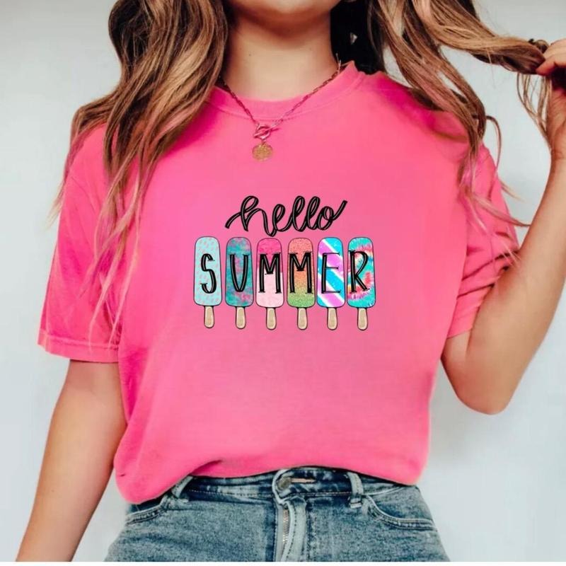 "Hello Summer" t-shirt Sweatshirt, Hoodie, Comfort Colors