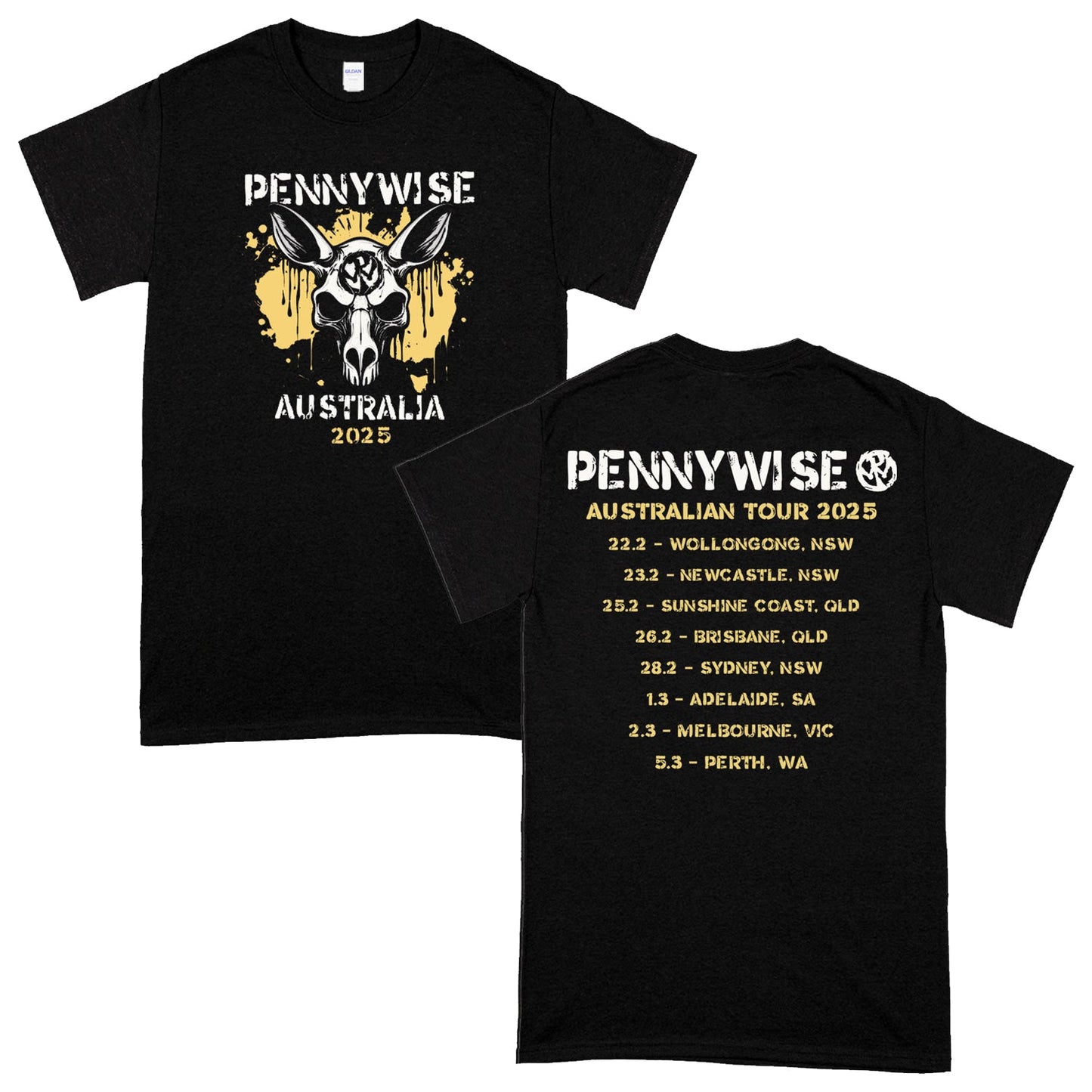 AUS Tour 2025 T-Shirt (Black)
