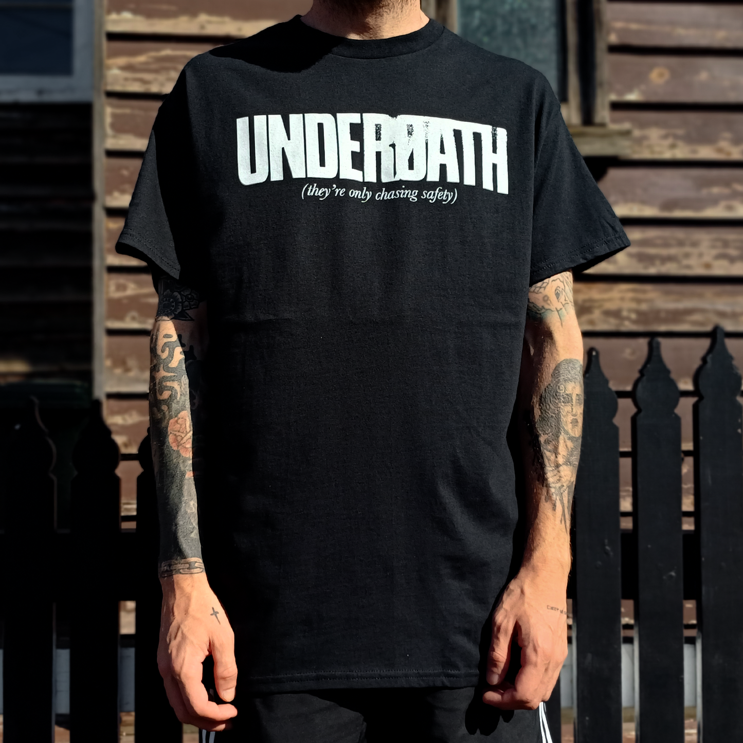 They're Only Chasing Safety 20th Anniv. Tour T-Shirt (Black)
