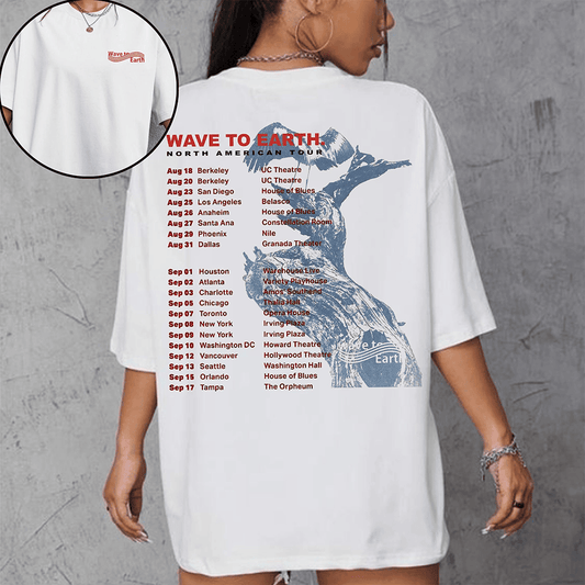 Wave To Earth Merch T-Shirt Wave To Earth North America Tour Tee Father's Day Gift for Dad
