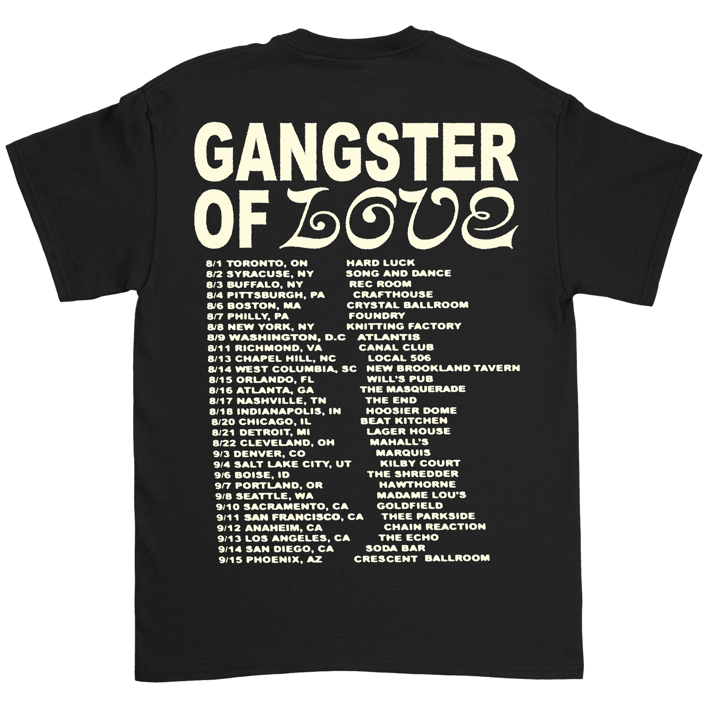 Super American - Tour Dates Tee