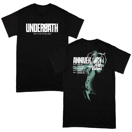 They're Only Chasing Safety 20th Anniv. Tour T-Shirt (Black)
